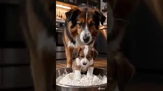trying to make some cake 🎂 😂😂 #funny #trending #animallover #pets #fyp #goviral
