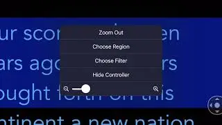 PromptSmart Pro iOS - Native Zoom Controller Magnifies Text While Reading