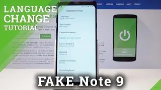 How to Change Language on Samsung Note 9 CLONE - List of Languages