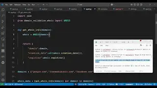 Python 3 Script to Get WHOIS Info of Domain Name & Save it to JSON File