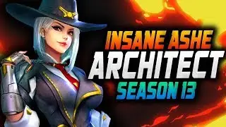 Amazing Ashe Gameplay - Architect! 39 ELIMS! [ OVERWATCH SEASON 13 TOP 500 ]