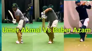 Batting Practice of Babar Azam Vs Umer Akmal | #Baber Azam | #UmerAkmal
