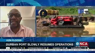 Durban port slowly resumes operations