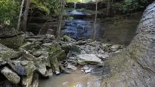 Trail 14 waterfall at Ride Royal Blue