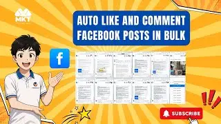 Auto Like and Comment Facebook Posts in Bulk (no code)