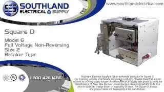 Square D Model 6, Full Voltage Non-Reversing, Nema Size 2, Breaker Motor Control Bucket