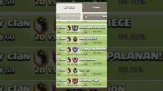 My clan war win streak|Clash of clans | clan war | #clashofclans #getyourclashback #shorts #ytshorts