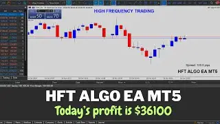 HFT Algo EA MT5 | Live Forex Trading | Todays Profit Is $36100 | High Frequency Trading