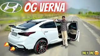 Modified Hyundai Verna 2019 in rajasthan 🔥white beast ￼with 18inch alloys 😍