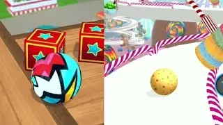 Sky Ball Jump VS Candy Ball Run Gameplay Walkthroungh Android ios Levels 156