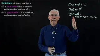 Lecture 42(A): Order Relations, Preferences, and Utility Functions