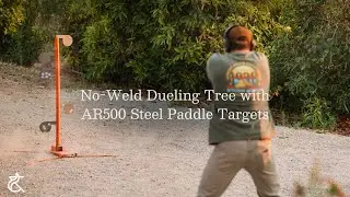 No-Weld Dueling Tree with AR500 Steel Paddle Targets | Ash & Ember