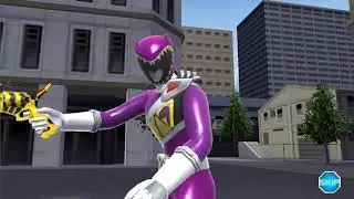 Super Sentai Legend Wars: Patren1gou Crame & Drill and KyoryuViolet male superskills