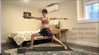 30-minute flow | yoga for runners, single leg stability