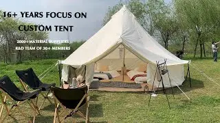 Lightweight camping yurt 5m 6m 7m glamping bell canopy tent