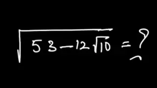 Finding  Square Root of a Binomial