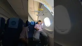 How to get 2 windows in 1 seat in IndiGo flight? #insta360x3 #indigo