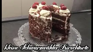 Schwarzw&auml;lder Kirschtorte ohne Alkohol Rezept zum selber backen klein aber oha