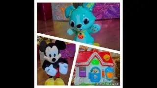 ASMR dancing mickey mouse, hover puppy, laugh and learn house ❤️💜💛
