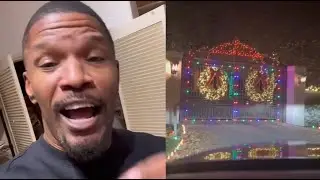 Jamie Fox Gives Tour Of His Christmas Lights At Miami Mansion