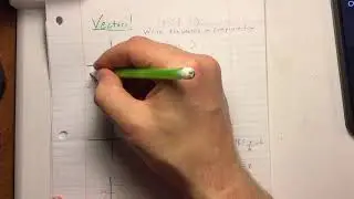 Vectors!  Finding the x-component and y-component