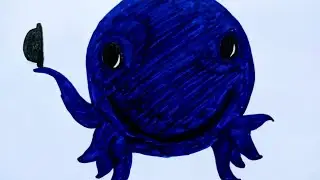Drawing Oswald Cartoon | Octopus