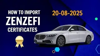 How to import ZenZefi Certificate Xentry Software (Expired 12-2025)