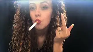 skittlez with curly hair smoking