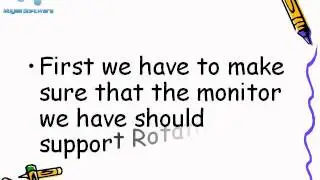 How to Rotate the Monitor Screen in Windows Xp Sp2 and Sp3