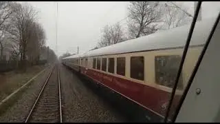Begegnung **E10 mit Rheingold** in Kayhauserfeld / Oldbg 23.03.2019