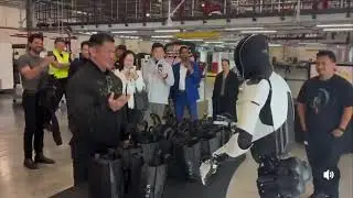 Optimus' Epic Karate Demo with Tesla Boss!