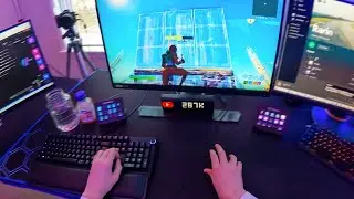 Fortnite but You Are Me Streaming (POV)😍  + Gaming Setup & ASMR