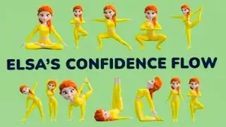 Elsa&rsquo;s Confidence Flow | Full Body Stretch & Empowerment Yoga #yogaflow #yoga 