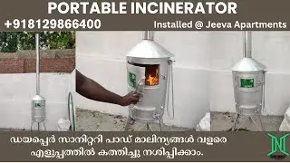 INC 5 Portable Incinerator | Incinerators in Kerala | Napkin & Pad Burner | Low Air Pollution