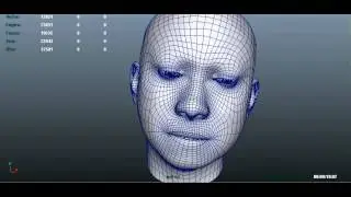 Тест захвата движений лица Kinect с помощью Faceshift Studio, экспорт FBX в Maya