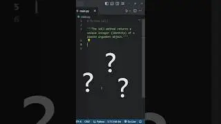id function in python for objects reference address #python #programming #coding