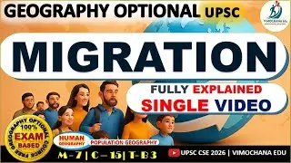 Complete Migration | FULL UPSC Geography Optional Series (Causes–Consequences–Types–Policies)
