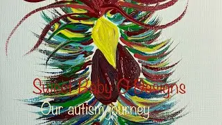 Sharing our journey with breast cancer and autism while painting 