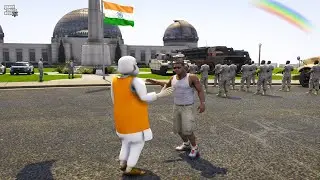FRANKLIN CAN SECURE MODI JI FROM ENEMY ? | GTA V |GAMEPLAY