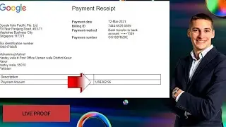 Google Adsense payment Receipt, Google Adsense payment