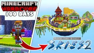 I Survived 100 Days in FTB SKIES 2 in Minecraft Hardcore!