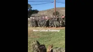 Military Non-Lethal Training | Riot and Civil Control Mission Demonstration #shortvideo #marines