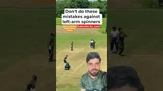 how to play left-arm spinners|batting tips vs spinners|#ramanbishnoi #cricket #battingtips #shorts