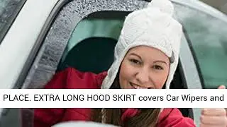 SnowOFF Extra Large Windshield Snow Ice Cover - FIT Any CAR, SUV Truck Van