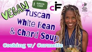 Tuscan White Bean & Chard Soup🌱#plantbased #vegan #comfortfood #souprecipe #eatingplants #newupload