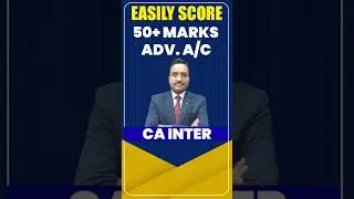 Easily Score 50+ Marks CA Inter Advanced Accounts #shorts