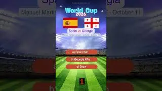 Spain vs Georgia World Cup 2026 Qualifiers Prediction | Who Will Win?  #match #prediction #spain