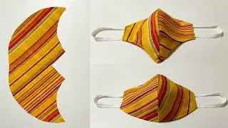 Very easy fabric Face mask || new style pattern mask || DIY mask making tutorial || Diy face mask