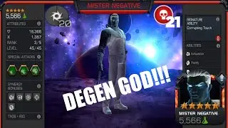 5 STAR RANK 3 MISTER NEGATIVE DEGEN GOD! - Marvel Contest of Champions