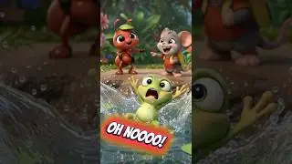 Funny Frog Slip 🐸💦 | Kids Comedy Jungle Story | Anty Little Adventures #cartoon #viral
